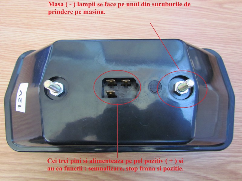 Stop camion LED 15 x 18 12V ( pret / buc ) - Image 3