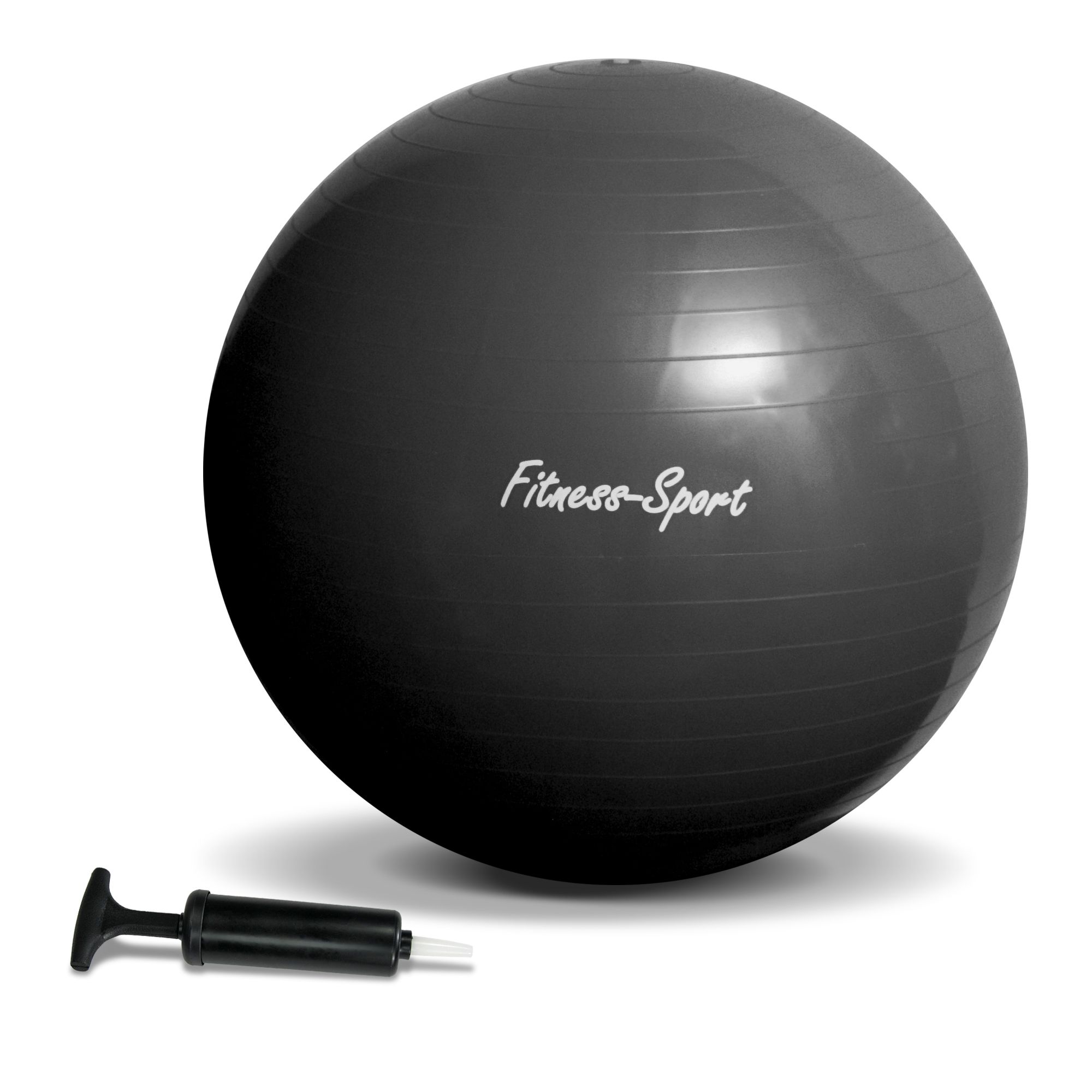 Minge fitness -Fitball - pana in 300 kg,cu pompa, marimea M, 75 cm, schwarz