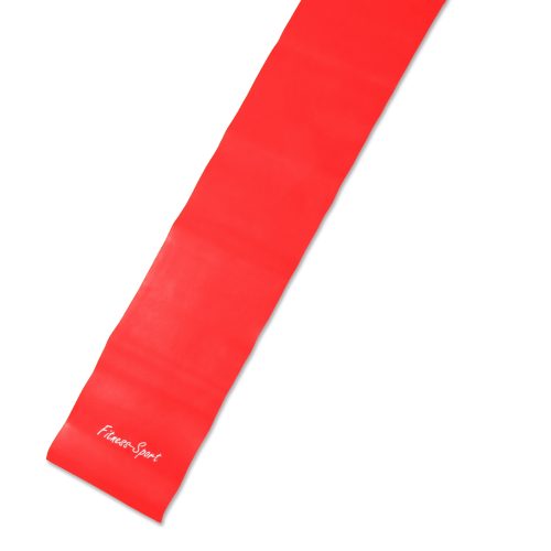 Banda elastica fitness 250cm x 15cm, rot Training Stufe mittel 0,35mm Stärke, aus Naturkautschuk