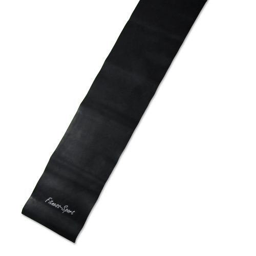 Banda elastica fitness 250cm x 15cm, schwarz Training Stufe extrem stark 0,65mm Stärke aus Naturkautschuk