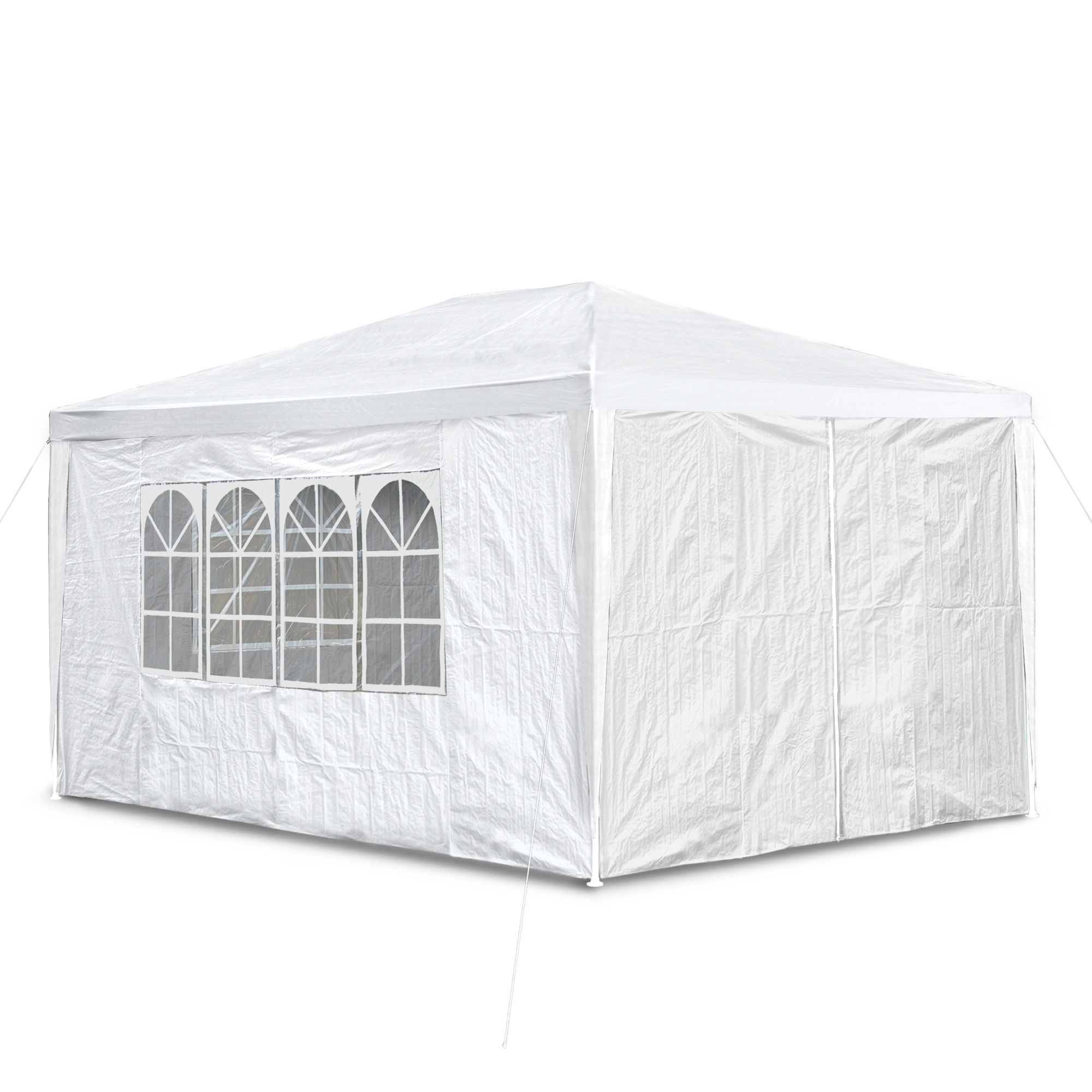 Pavilion gradina/chiosc 3x4m cu pereti laterali alb
