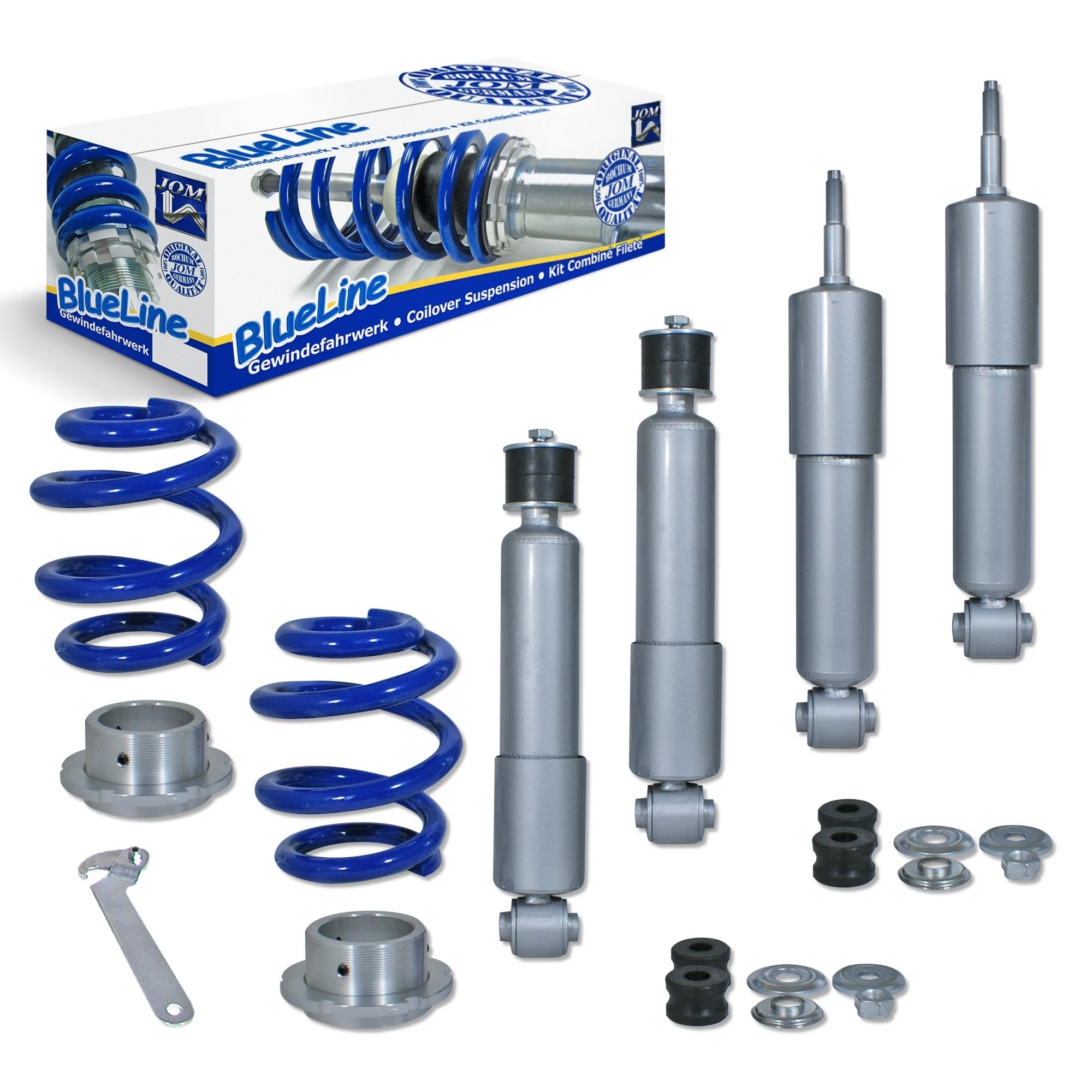 Suspensie sport reglabila JOM BlueLine VW T4 Transporter inkl. Syncro/ Multivan/ Caravelle/ Bus T4 inkl. Syncro 91-03, bara torsiune/ arc cu reglaj