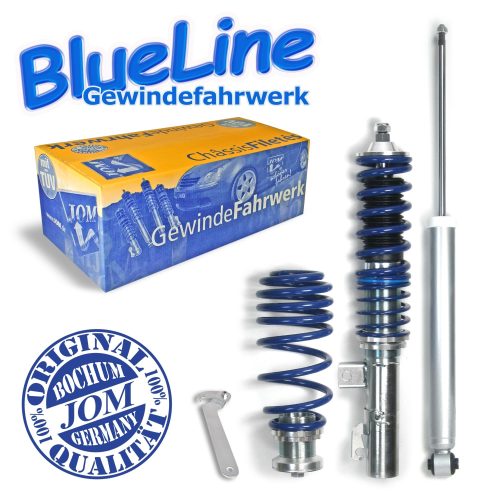 Suspensie sport reglabila JOM BlueLine pentru Audi TT 8N Coupé/Roadster 1.8/ 1.8T nu Quattro, 9.98-06,  amortizor cu arc/ arc cu reglaj